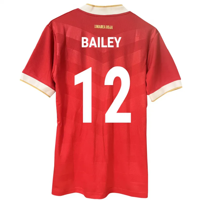 Danxen Men Panama Yenith Bailey #12 Red Home Jersey 24-26 T-Shirt