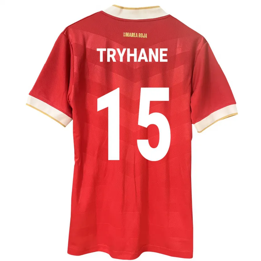 Danxen Men Panama Izaura Tryhane #15 Red Home Jersey 24-26 T-Shirt