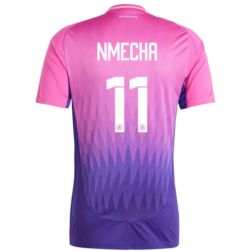 Danxen Men Germany Lukas Nmecha #11 Pink Purple Away Jersey 24-26 T-Shirt