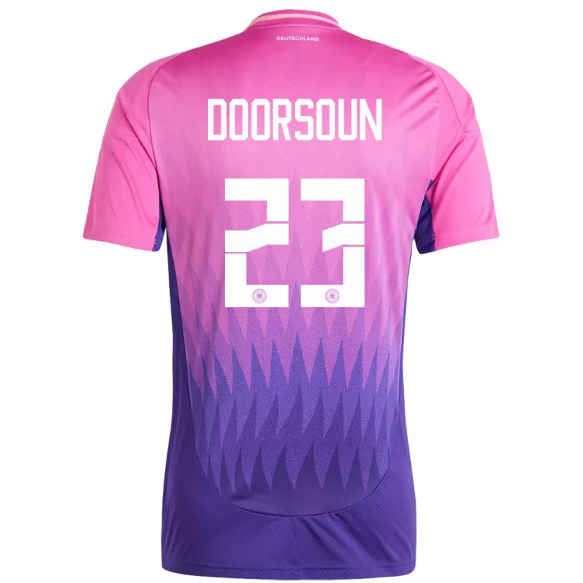 Danxen Men Germany Sara Doorsoun #23 Pink Purple Away Jersey 24-26 T-Shirt