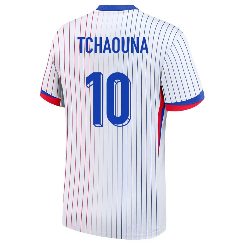 Danxen Men France Loum Tchaouna #10 White Away Jersey 24-26 T-Shirt