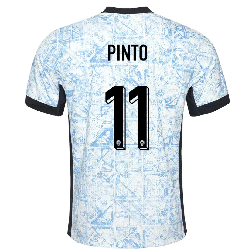 Danxen Men Portugal Tatiana Pinto #11 Cream Blue Away Jersey 24-26 T-Shirt