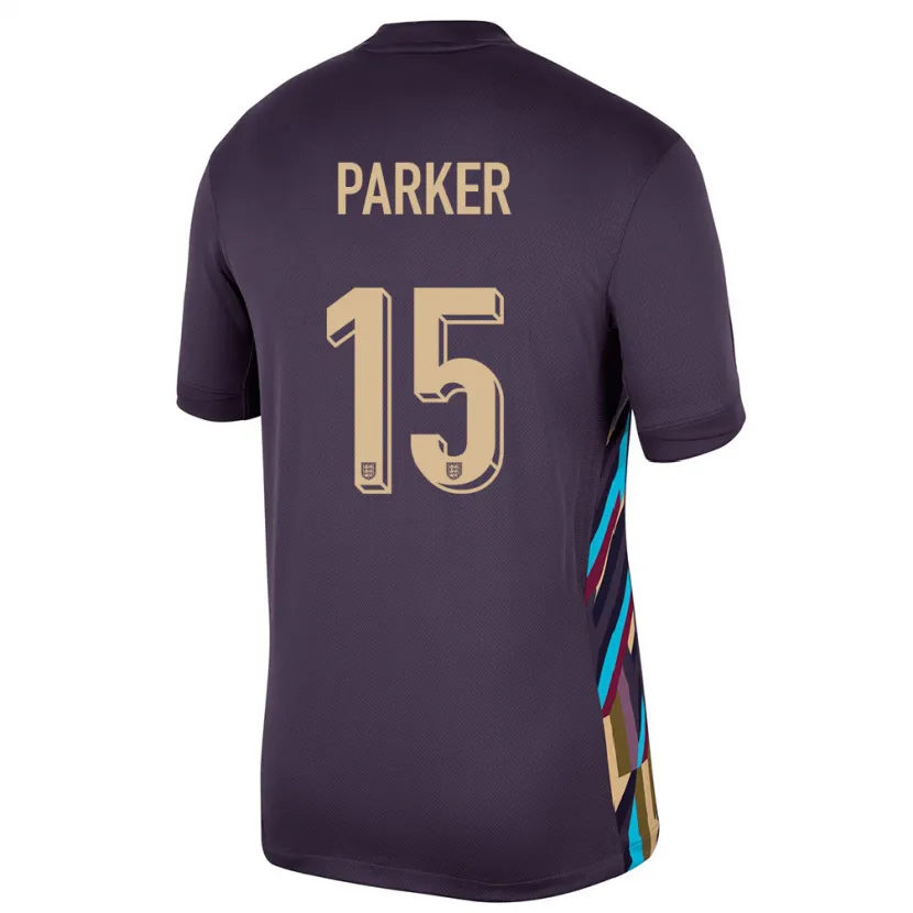 Danxen Men England Lucy Parker #15 Dark Raisin Away Jersey 24-26 T-Shirt