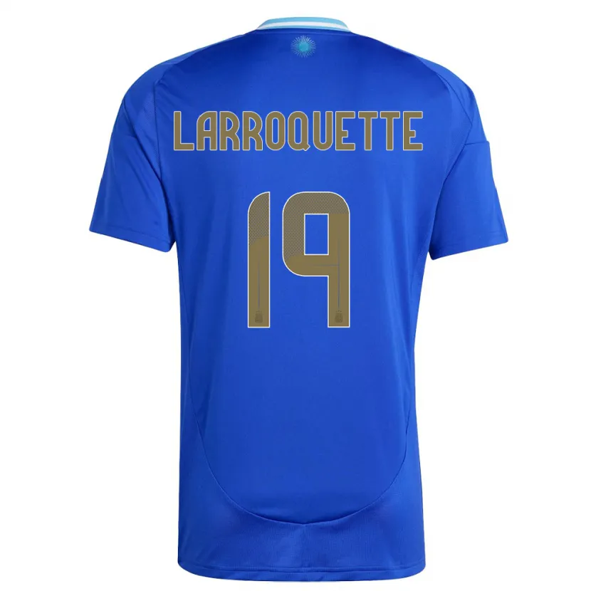 Danxen Men Argentina Mariana Larroquette #19 Blue Away Jersey 24-26 T-Shirt