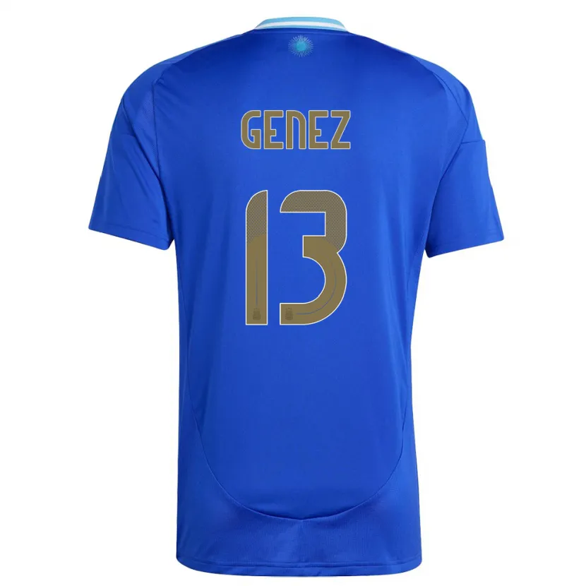 Danxen Men Argentina Nahuel Genez #13 Blue Away Jersey 24-26 T-Shirt