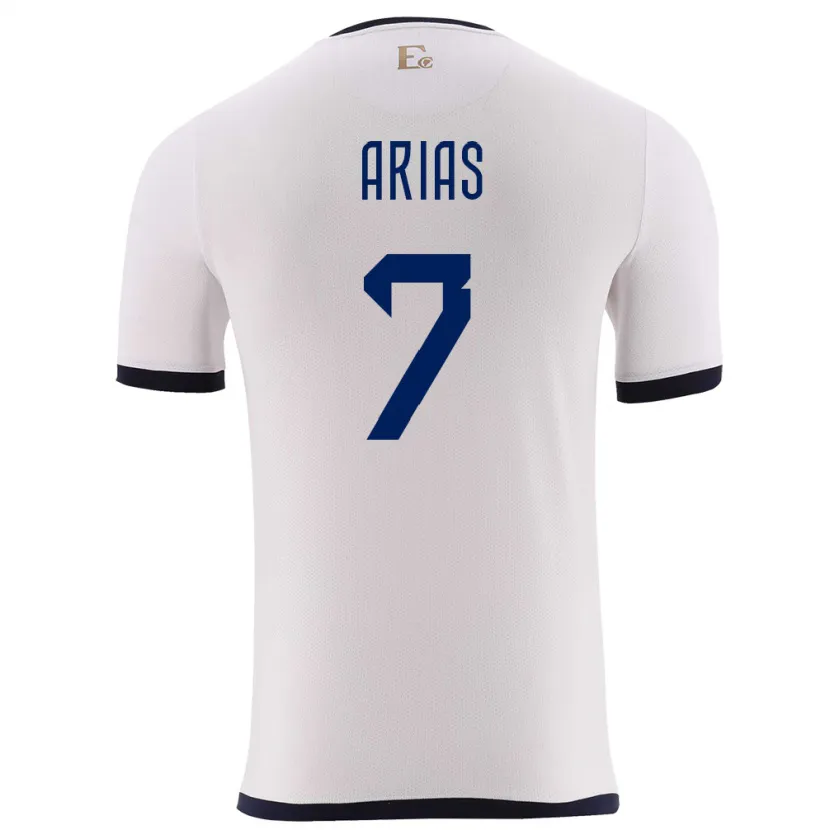 Danxen Men Ecuador Emily Arias #7 White Away Jersey 24-26 T-Shirt