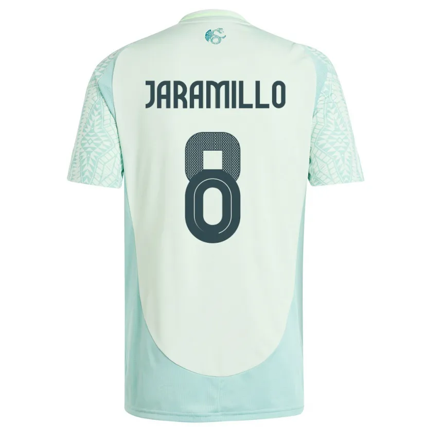 Danxen Men Mexico Carolina Jaramillo #8 Linen Green Away Jersey 24-26 T-Shirt