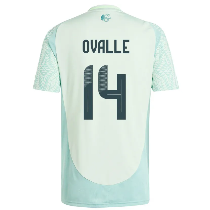 Danxen Men Mexico Jacqueline Ovalle #14 Linen Green Away Jersey 24-26 T-Shirt