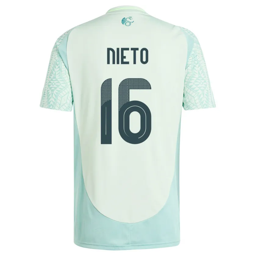 Danxen Men Mexico Karla Nieto #16 Linen Green Away Jersey 24-26 T-Shirt