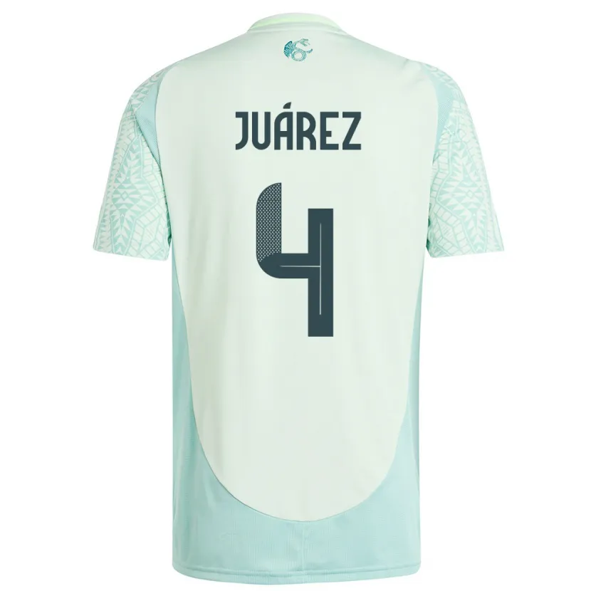 Danxen Men Mexico Ramon Juarez #4 Linen Green Away Jersey 24-26 T-Shirt