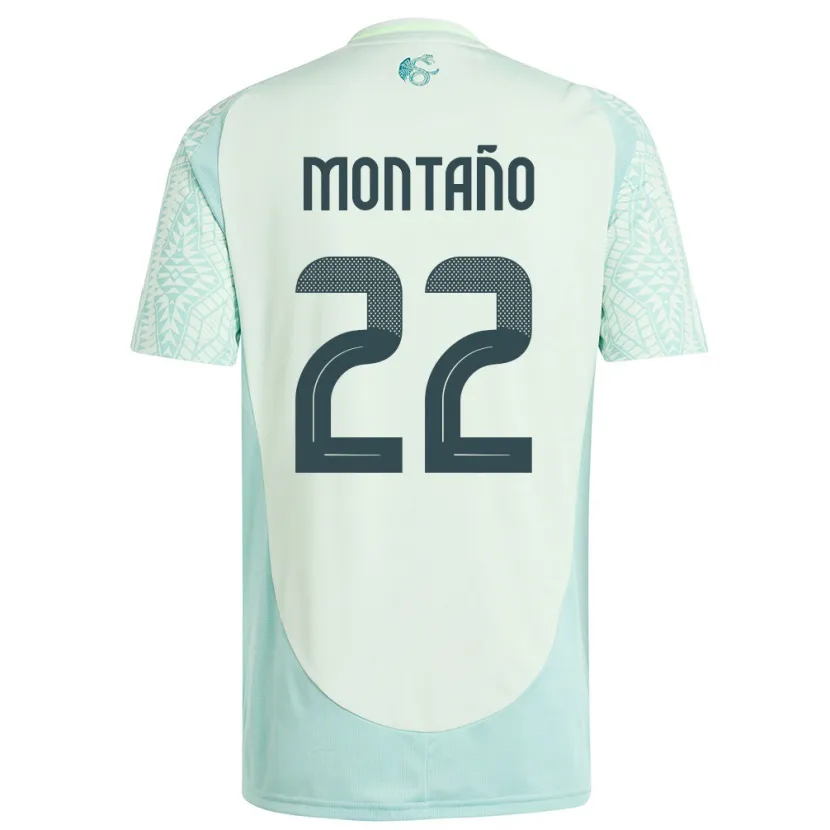 Danxen Men Mexico Andres Montano #22 Linen Green Away Jersey 24-26 T-Shirt