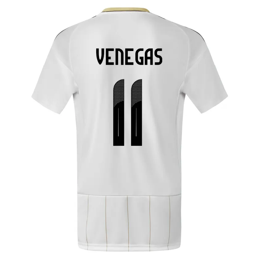 Danxen Men Costa Rica Johan Venegas #11 White Away Jersey 24-26 T-Shirt