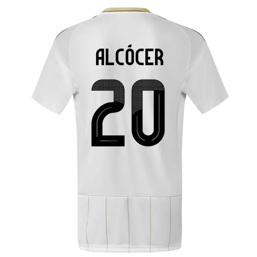 Danxen Men Costa Rica Josimar Alcocer #20 White Away Jersey 24-26 T-Shirt