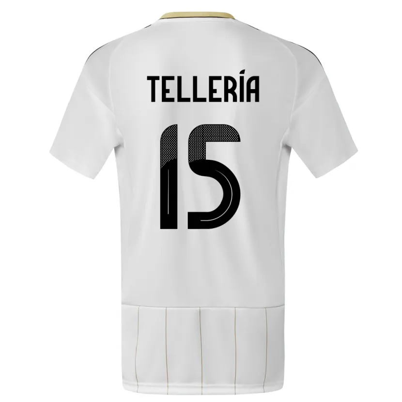 Danxen Men Costa Rica Jostin Telleria #15 White Away Jersey 24-26 T-Shirt