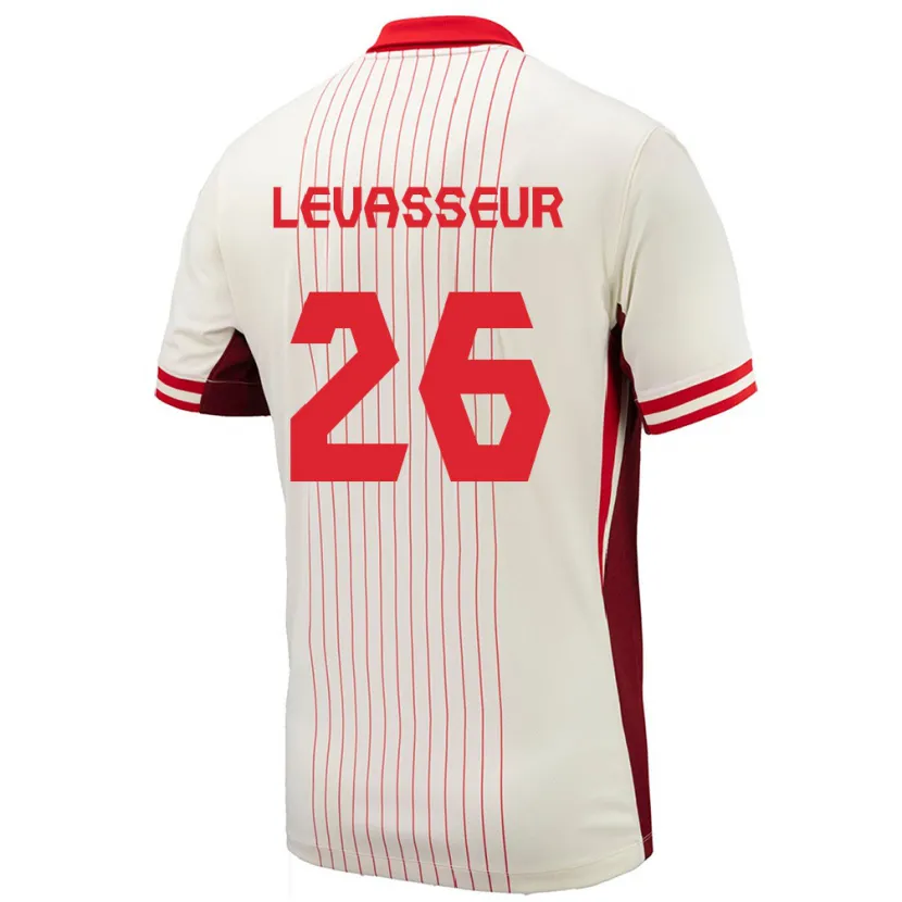 Danxen Men Canada Marie Levasseur #26 White Away Jersey 24-26 T-Shirt