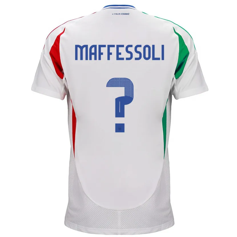 Danxen Men Italy Manuel Maffessoli #0 White Away Jersey 24-26 T-Shirt