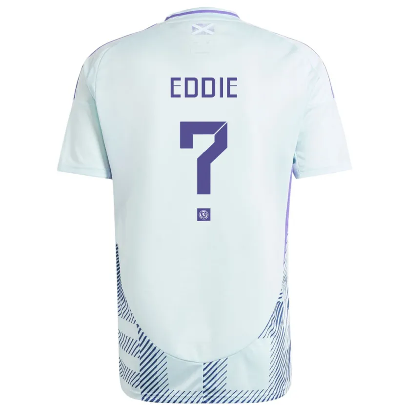 Danxen Men Scotland Leah Eddie #0 Light Mint Blue Away Jersey 24-26 T-Shirt