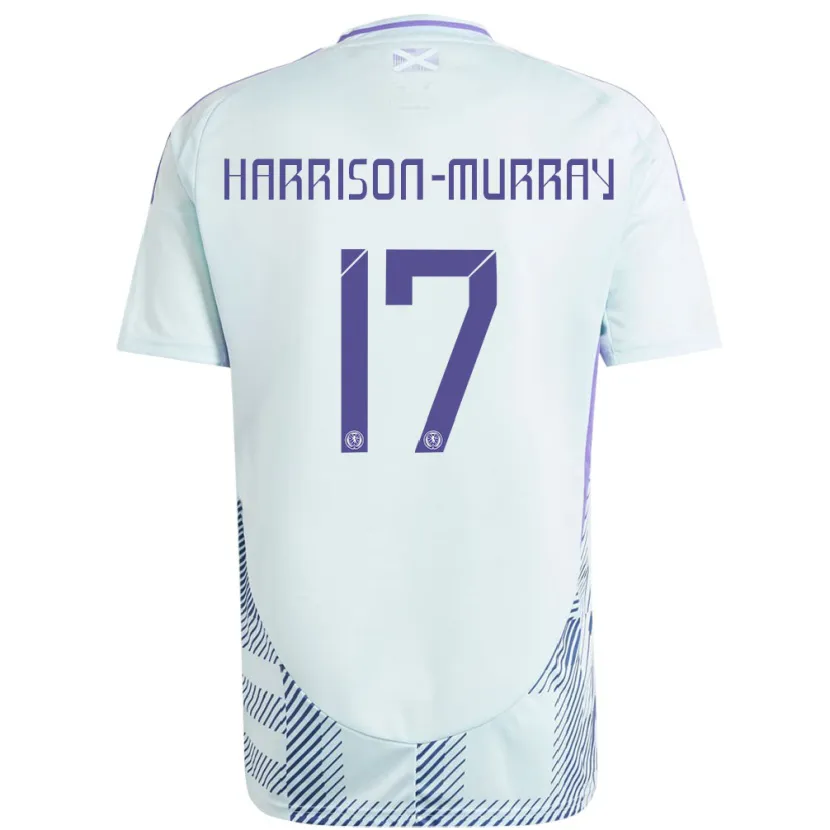 Danxen Men Scotland Christie Harrison-Murray #17 Light Mint Blue Away Jersey 24-26 T-Shirt