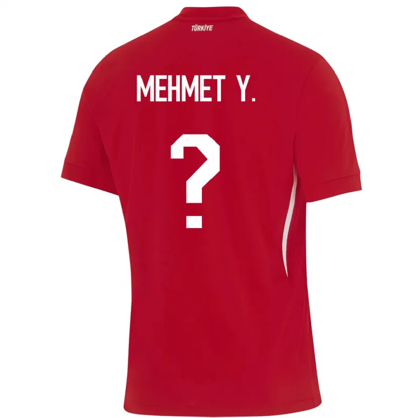 Danxen Men Turkey Mehmet Yildirim #0 Red Away Jersey 24-26 T-Shirt