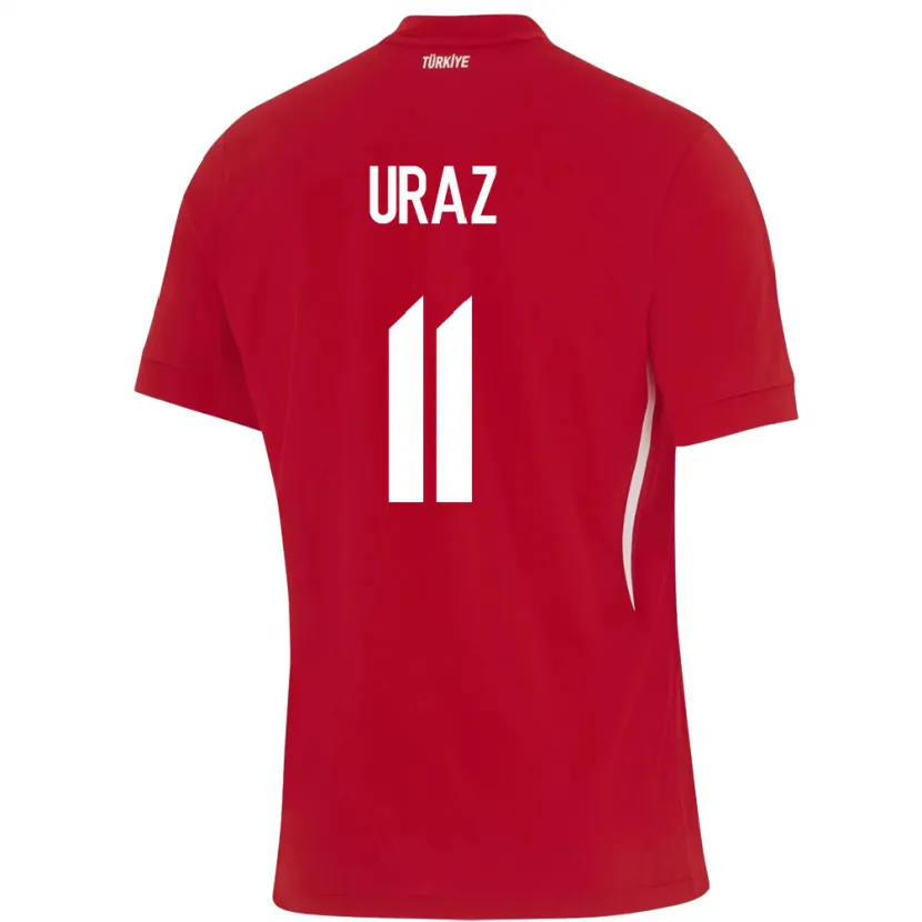 Danxen Men Turkey Yağmur Uraz #11 Red Away Jersey 24-26 T-Shirt