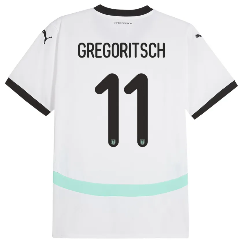 Danxen Men Austria Michael Gregoritsch #11 White Away Jersey 24-26 T-Shirt