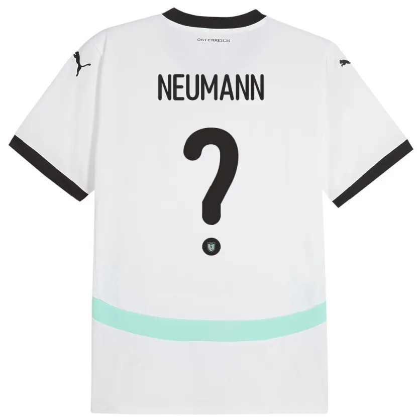 Danxen Men Austria Moritz Neumann #0 White Away Jersey 24-26 T-Shirt