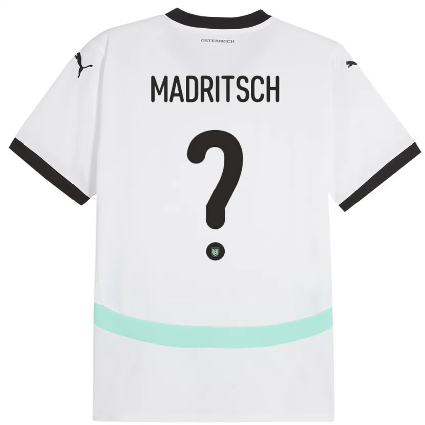 Danxen Men Austria Diego Madritsch #0 White Away Jersey 24-26 T-Shirt