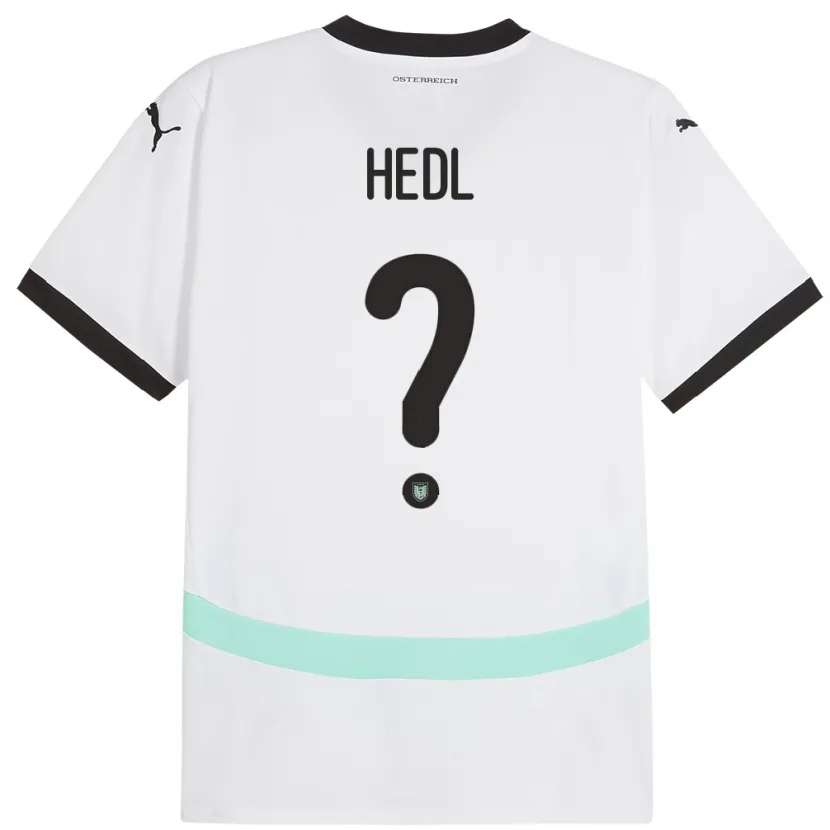 Danxen Men Austria Philip Hedl #0 White Away Jersey 24-26 T-Shirt