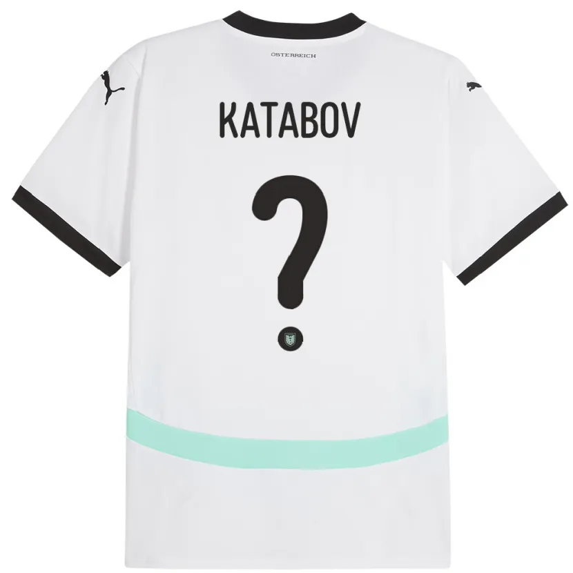 Danxen Men Austria Rahman Katabov #0 White Away Jersey 24-26 T-Shirt