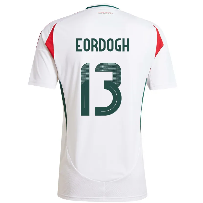 Danxen Men Hungary András Eördögh #13 White Away Jersey 24-26 T-Shirt