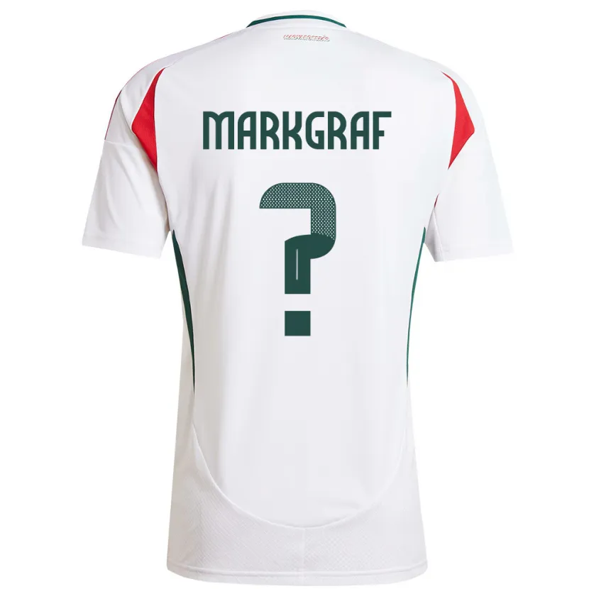 Danxen Men Hungary Ákos Markgráf #0 White Away Jersey 24-26 T-Shirt