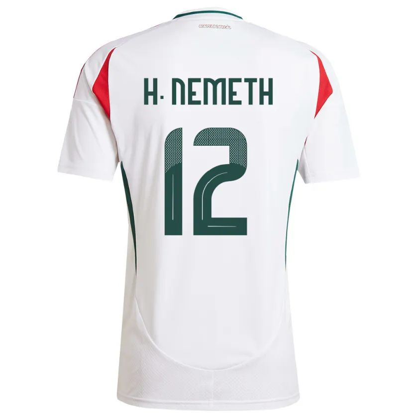 Danxen Men Hungary Hanna Németh #12 White Away Jersey 24-26 T-Shirt