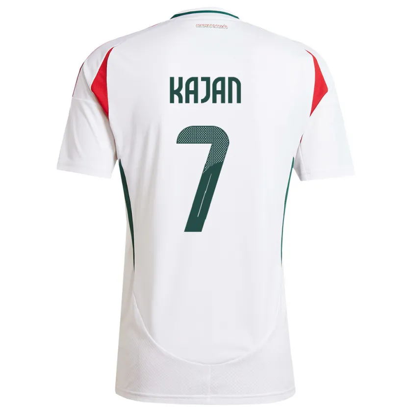 Danxen Men Hungary Zsanett Kaján #7 White Away Jersey 24-26 T-Shirt