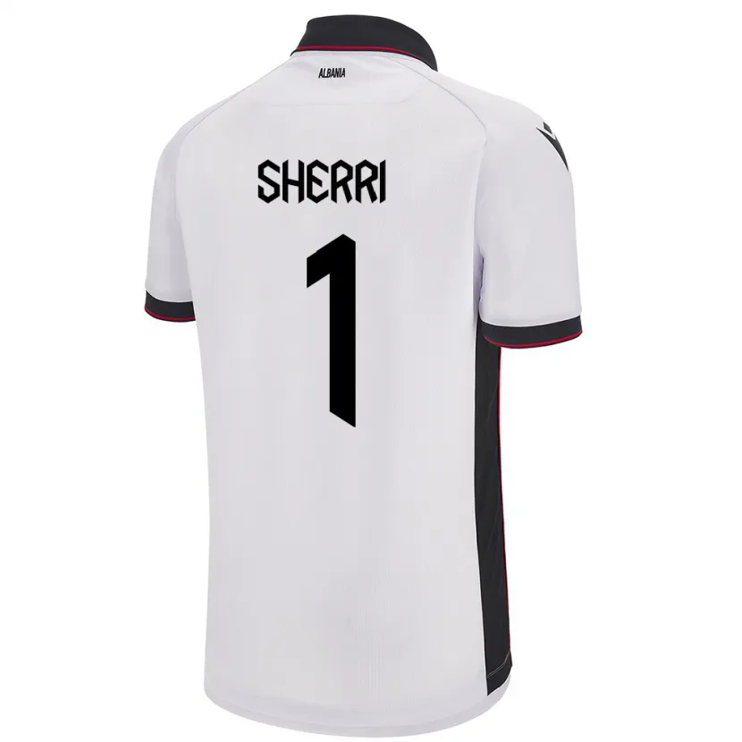 Danxen Men Albania Alen Sherri #1 White Away Jersey 24-26 T-Shirt