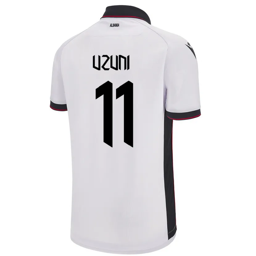 Danxen Men Albania Myrto Uzuni #11 White Away Jersey 24-26 T-Shirt