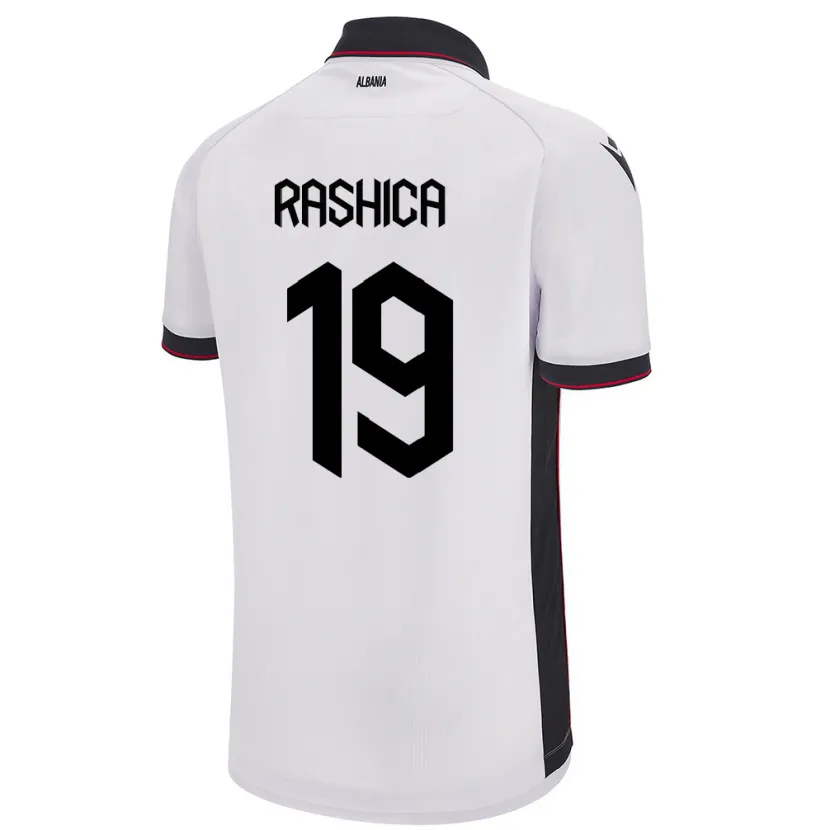 Danxen Men Albania Ermir Rashica #19 White Away Jersey 24-26 T-Shirt