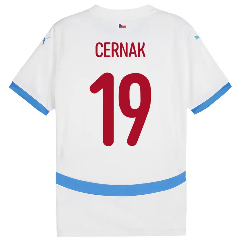 Danxen Men Czech Republic Michal Cernak #19 White Away Jersey 24-26 T-Shirt