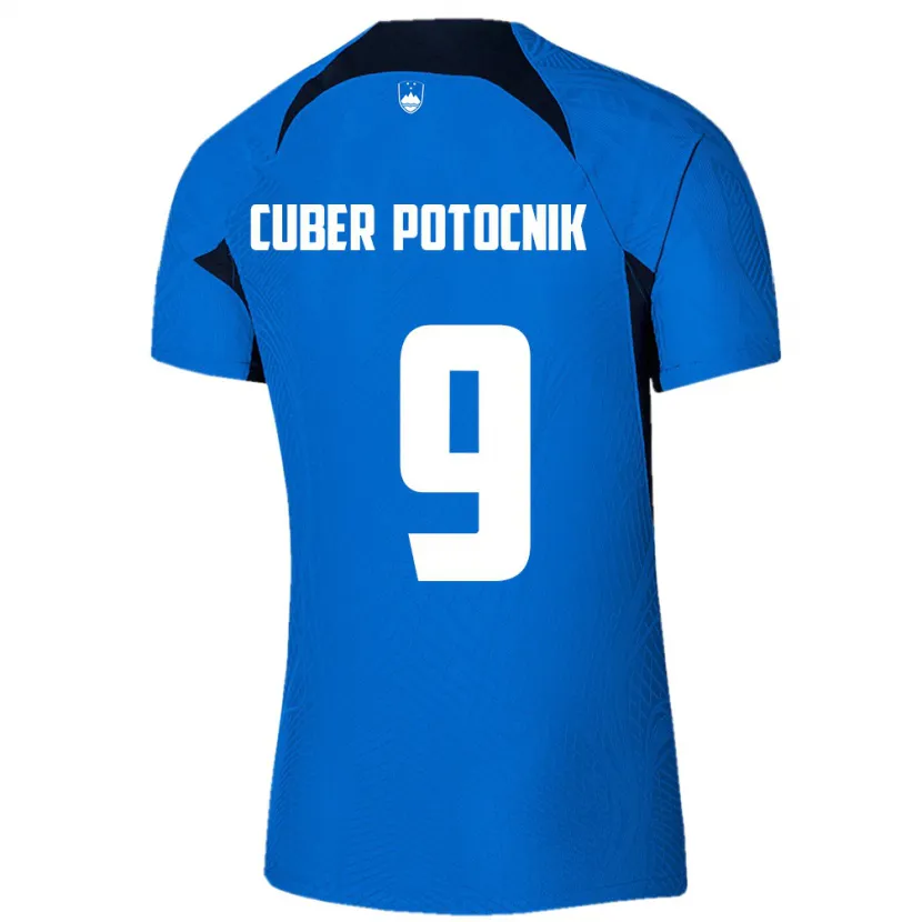 Danxen Men Slovenia Jaka Cuber Potocnik #9 Blue Away Jersey 24-26 T-Shirt