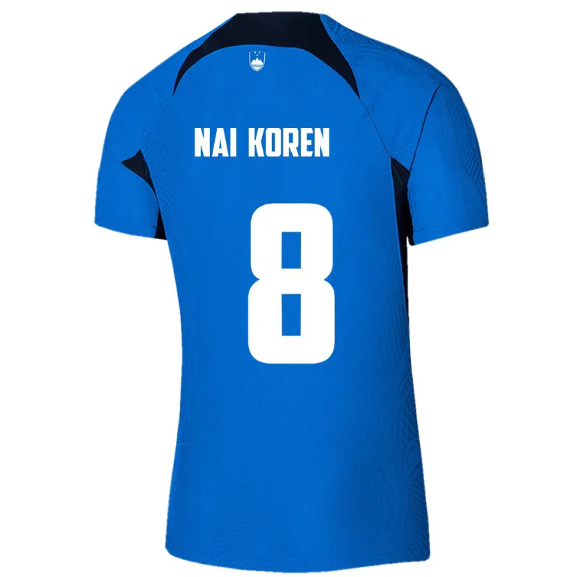 Danxen Men Slovenia Tian Nai Koren #8 Blue Away Jersey 24-26 T-Shirt