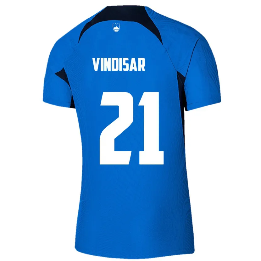 Danxen Men Slovenia Zala Vindišar #21 Blue Away Jersey 24-26 T-Shirt