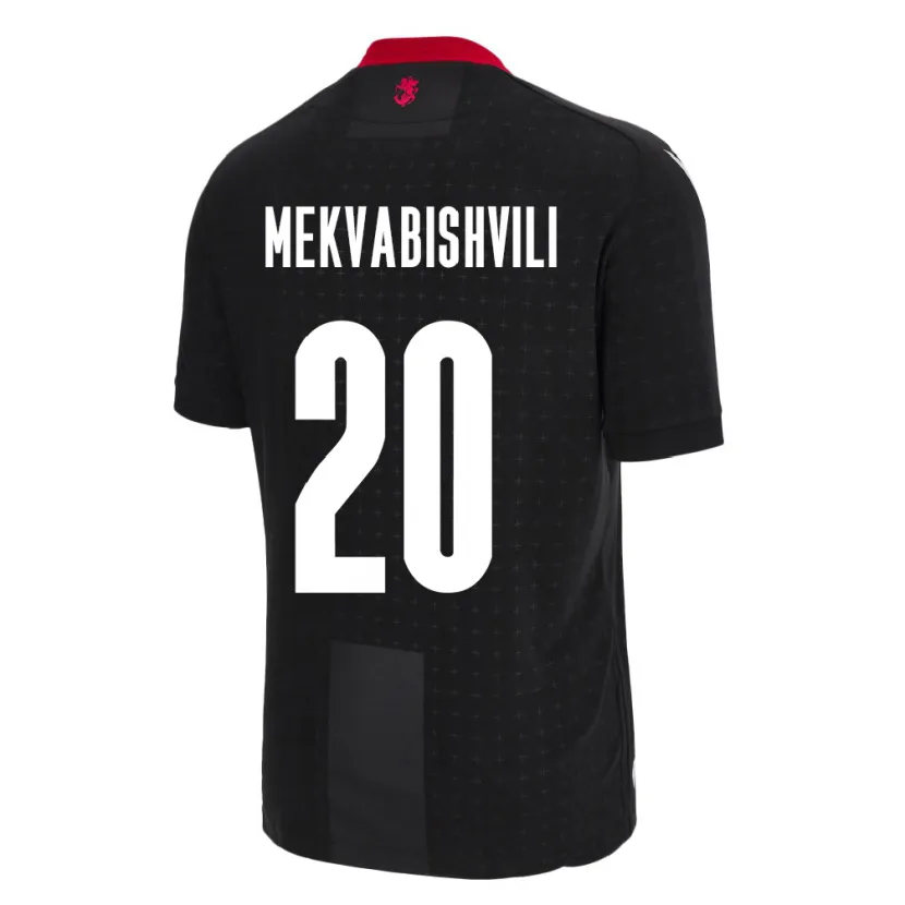 Danxen Men Georgia Anzor Mekvabishvili #20 Black Away Jersey 24-26 T-Shirt