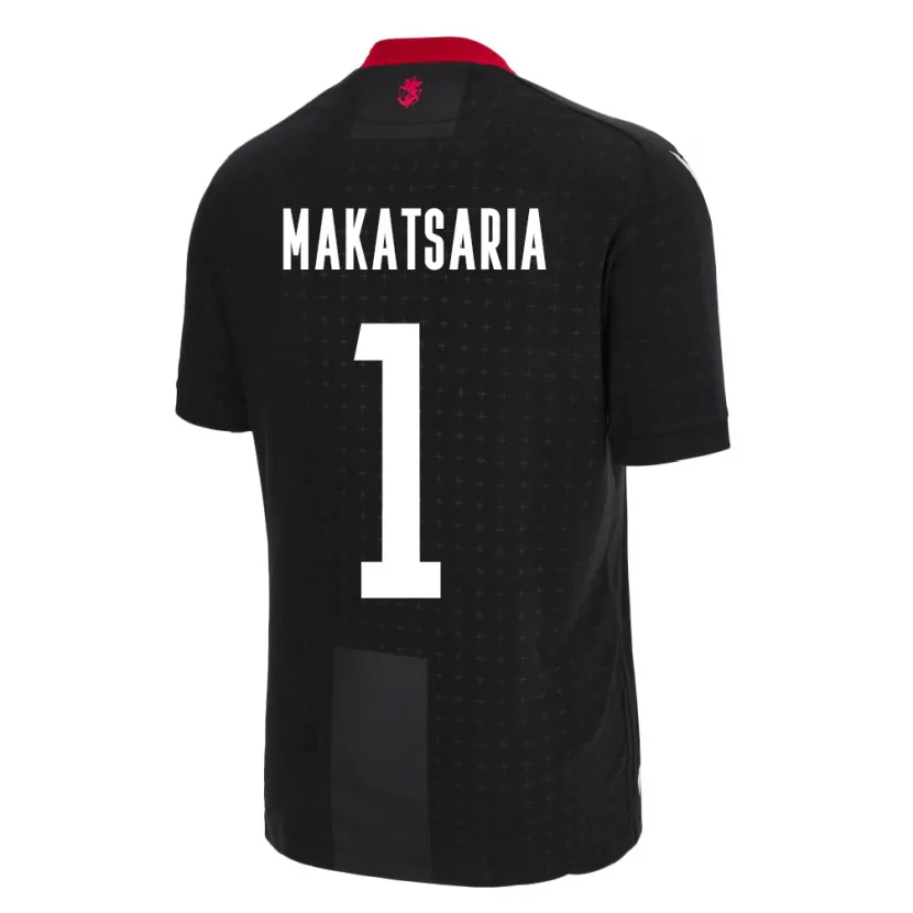 Danxen Men Georgia Mikheil Makatsaria #1 Black Away Jersey 24-26 T-Shirt