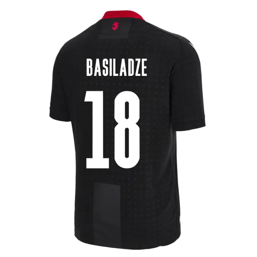 Danxen Men Georgia Aleko Basiladze #18 Black Away Jersey 24-26 T-Shirt