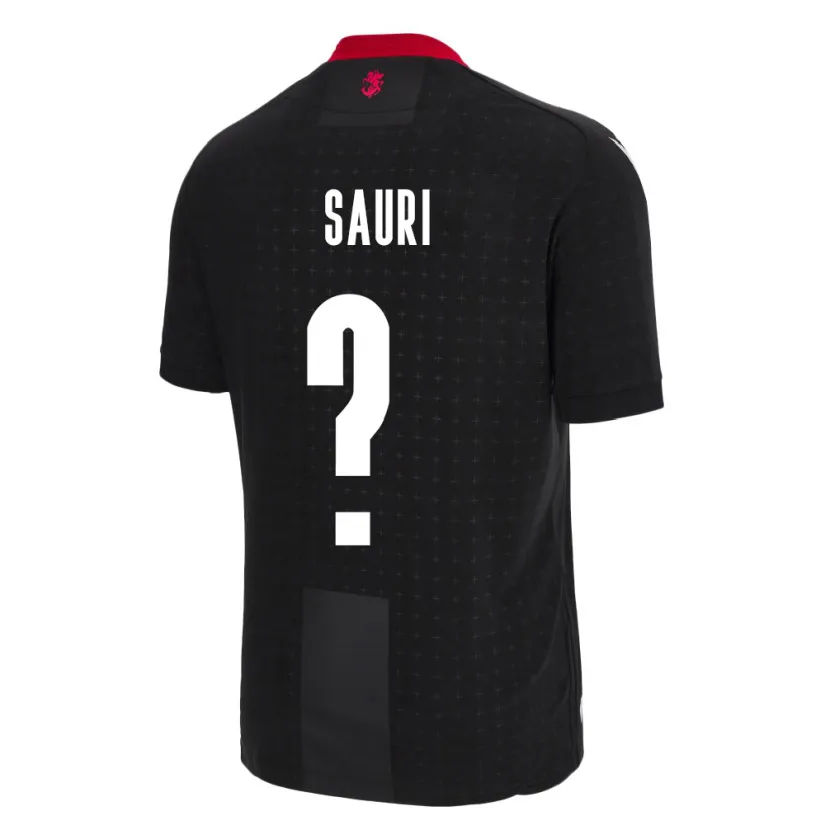 Danxen Men Georgia Mate Sauri #0 Black Away Jersey 24-26 T-Shirt