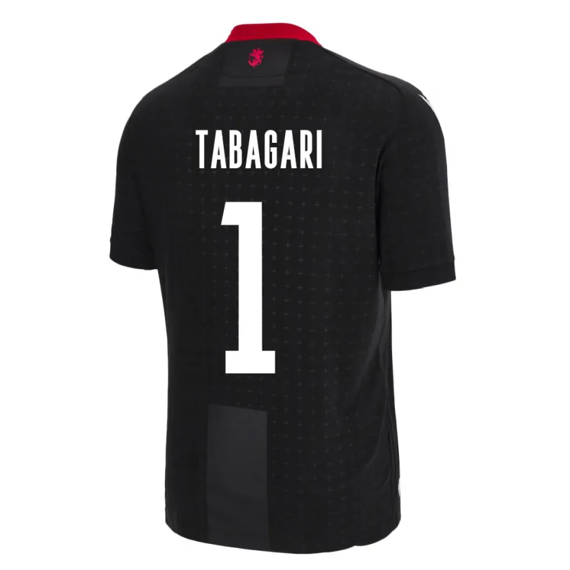 Danxen Men Georgia Eka Tabagari #1 Black Away Jersey 24-26 T-Shirt