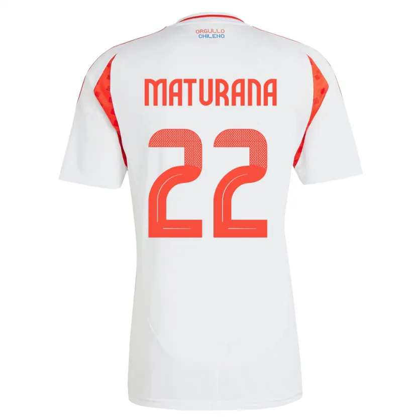 Danxen Men Chile Martín Maturana #22 White Away Jersey 24-26 T-Shirt