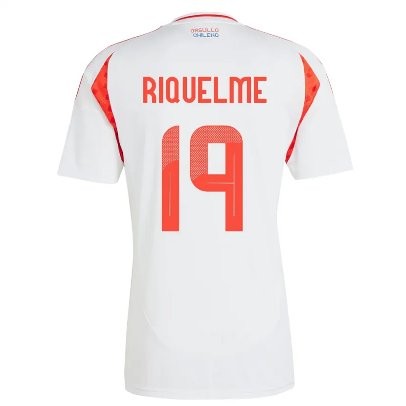 Danxen Men Chile Benjamín Riquelme #19 White Away Jersey 24-26 T-Shirt