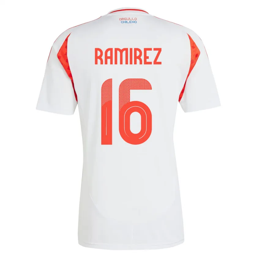 Danxen Men Chile Vicente Ramírez #16 White Away Jersey 24-26 T-Shirt