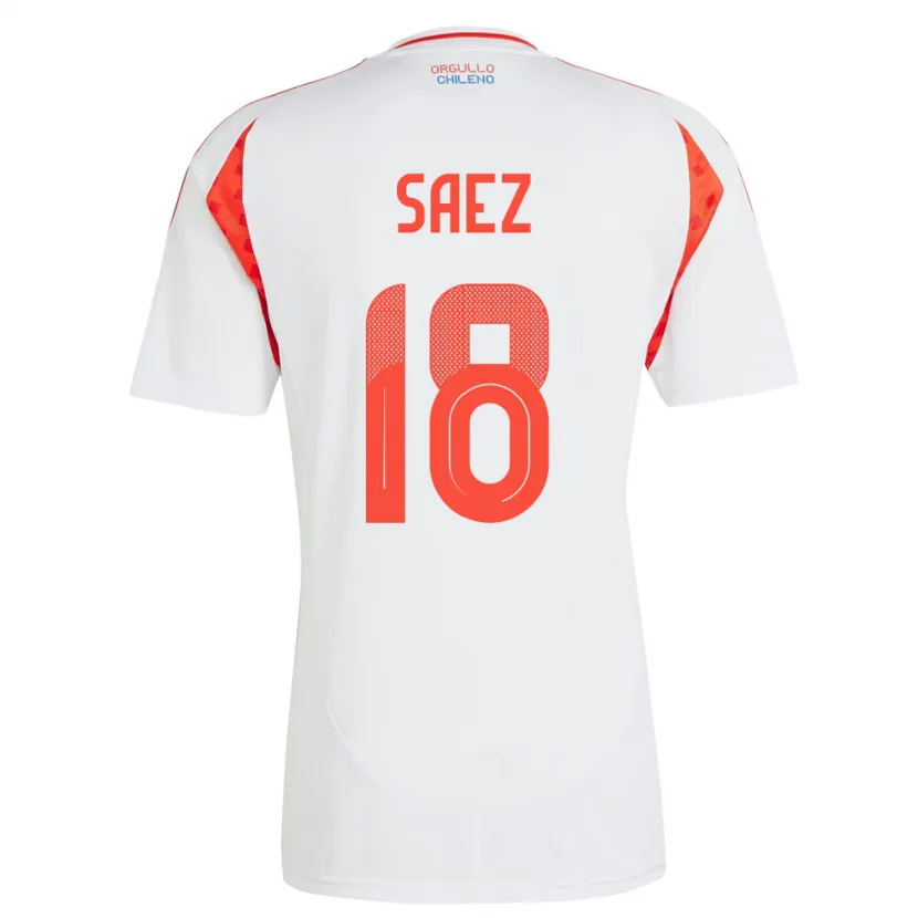 Danxen Men Chile Camila Sáez #18 White Away Jersey 24-26 T-Shirt