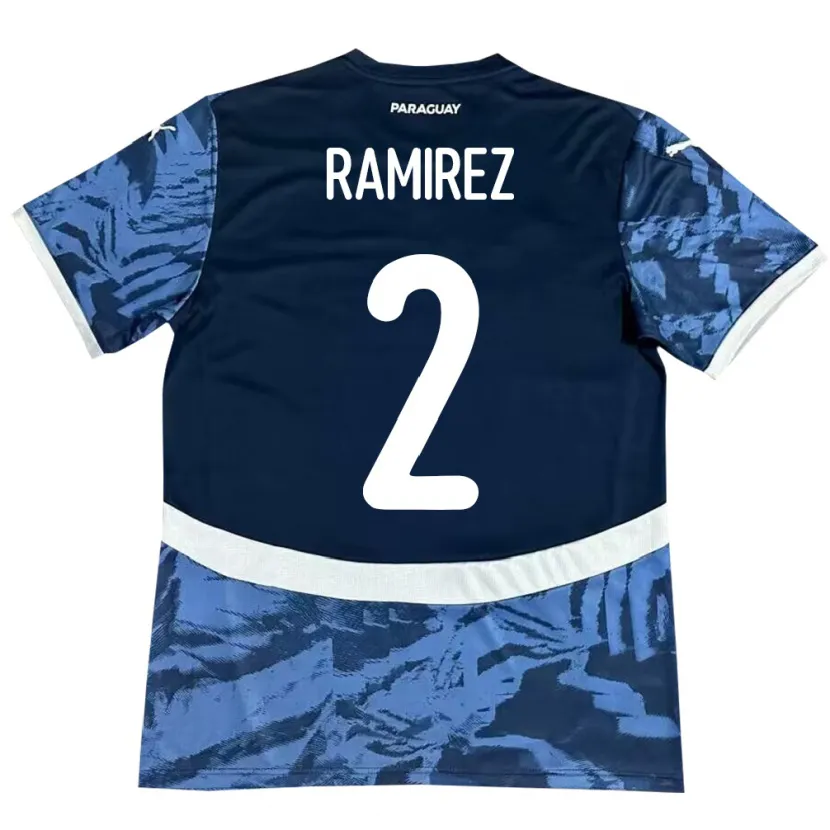 Danxen Men Paraguay Iván Ramírez #2 Blue Away Jersey 24-26 T-Shirt